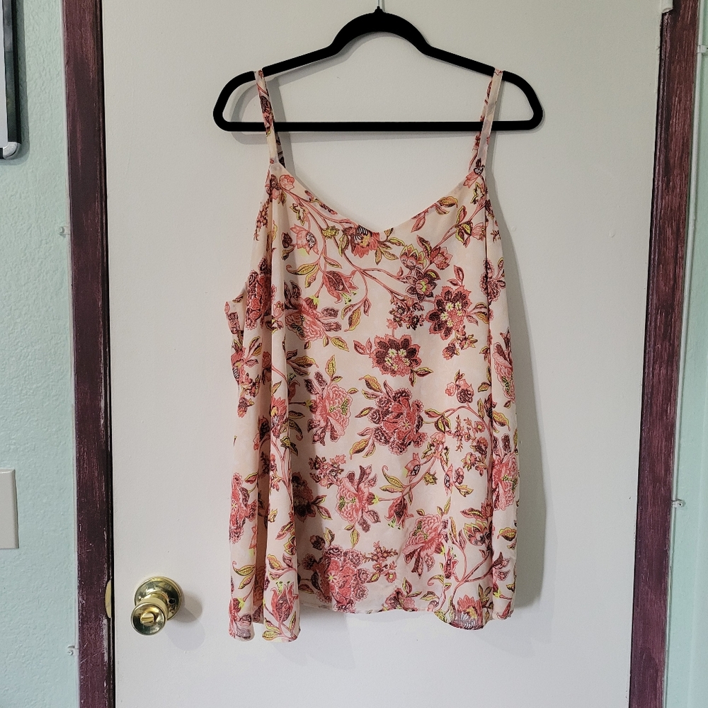 Torrid Floral Tank Top with Adjustable Straps